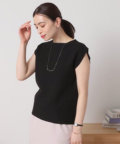 ITS'DEMO / イッツデモ ニット・セーター | 【清涼感／洗濯機OK】フレンチスリーブニット | 詳細7