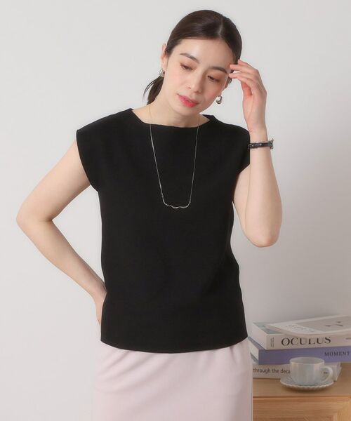 ITS'DEMO / イッツデモ ニット・セーター | 【清涼感／洗濯機OK】フレンチスリーブニット | 詳細8