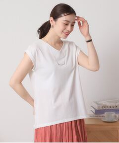 ITS'DEMO / イッツデモ カットソー | 【吸水速乾／洗濯機OK／洗濯後しわになりにくい】カットミラノVネックプルオーバー