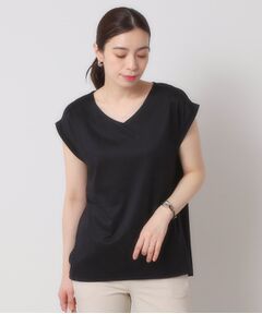 ITS'DEMO / イッツデモ カットソー | 【吸水速乾／洗濯機OK／洗濯後しわになりにくい】カットミラノVネックプルオーバー