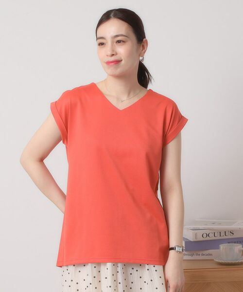 ITS'DEMO / イッツデモ カットソー | 【吸水速乾／洗濯機OK／洗濯後しわになりにくい】カットミラノVネックプルオーバー | 詳細11