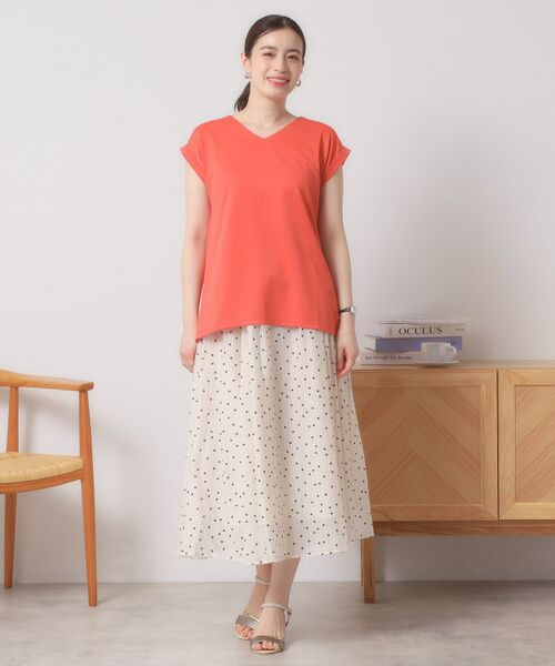 ITS'DEMO / イッツデモ カットソー | 【吸水速乾／洗濯機OK／洗濯後しわになりにくい】カットミラノVネックプルオーバー | 詳細13