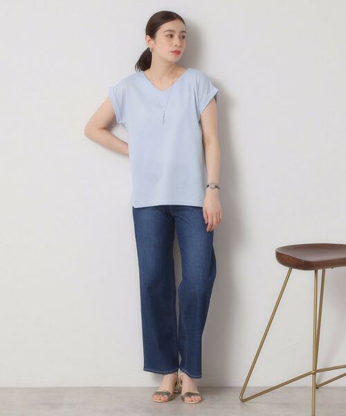 ITS'DEMO / イッツデモ カットソー | 【吸水速乾／洗濯機OK／洗濯後しわになりにくい】カットミラノVネックプルオーバー | 詳細17