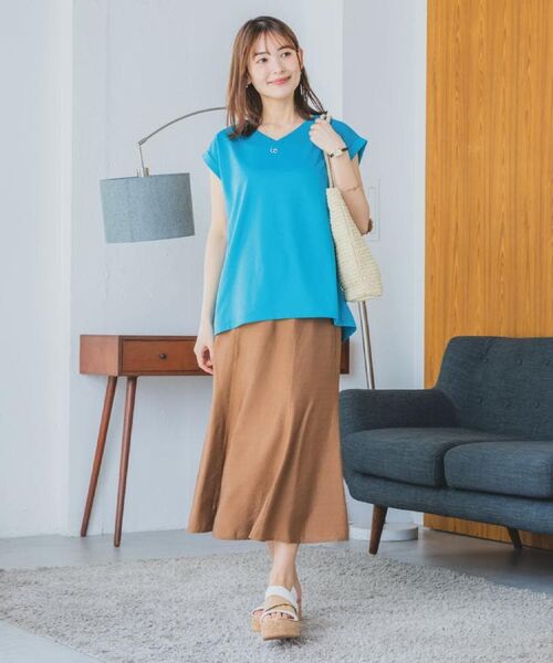 ITS'DEMO / イッツデモ カットソー | 【吸水速乾／洗濯機OK／洗濯後しわになりにくい】カットミラノVネックプルオーバー | 詳細2