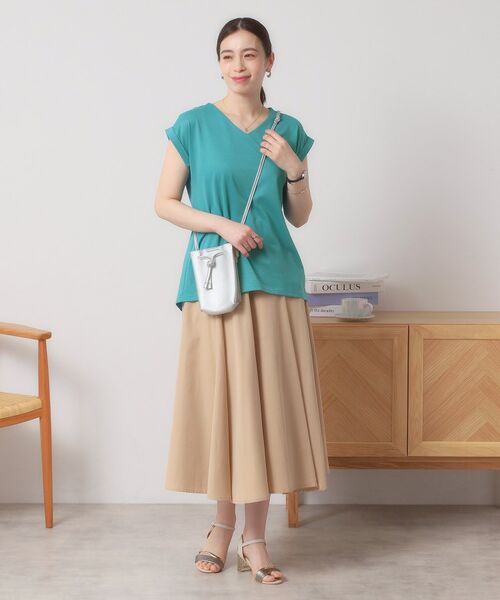 ITS'DEMO / イッツデモ カットソー | 【吸水速乾／洗濯機OK／洗濯後しわになりにくい】カットミラノVネックプルオーバー | 詳細21