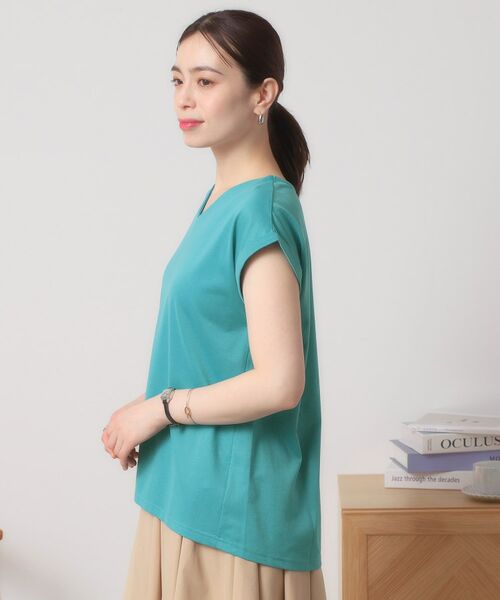 ITS'DEMO / イッツデモ カットソー | 【吸水速乾／洗濯機OK／洗濯後しわになりにくい】カットミラノVネックプルオーバー | 詳細24