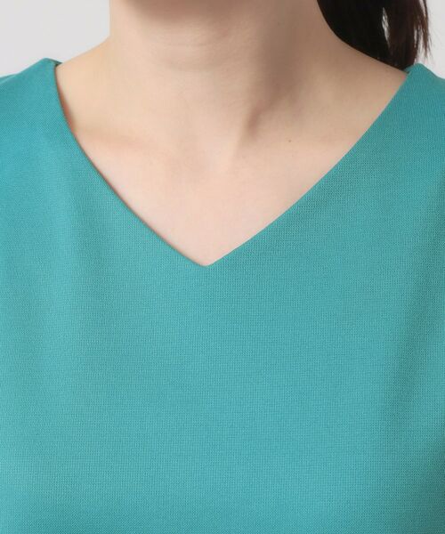 ITS'DEMO / イッツデモ カットソー | 【吸水速乾／洗濯機OK／洗濯後しわになりにくい】カットミラノVネックプルオーバー | 詳細26