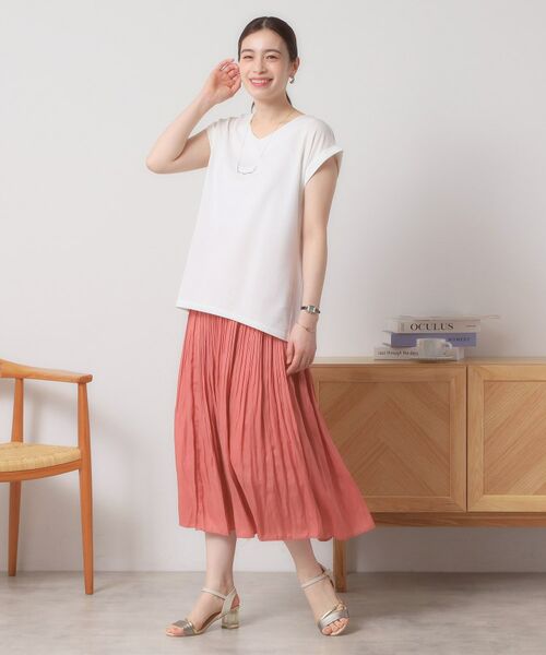 ITS'DEMO / イッツデモ カットソー | 【吸水速乾／洗濯機OK／洗濯後しわになりにくい】カットミラノVネックプルオーバー | 詳細5