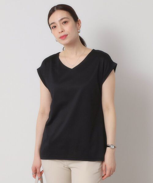 ITS'DEMO / イッツデモ カットソー | 【吸水速乾／洗濯機OK／洗濯後しわになりにくい】カットミラノVネックプルオーバー | 詳細7