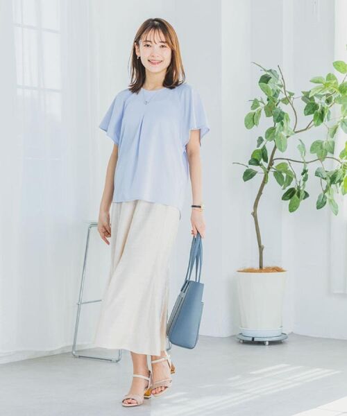 ITS'DEMO / イッツデモ カットソー | 【吸水速乾／洗濯機OK／洗濯後しわになりにくい】カットミラノタックプルオーバー | 詳細1