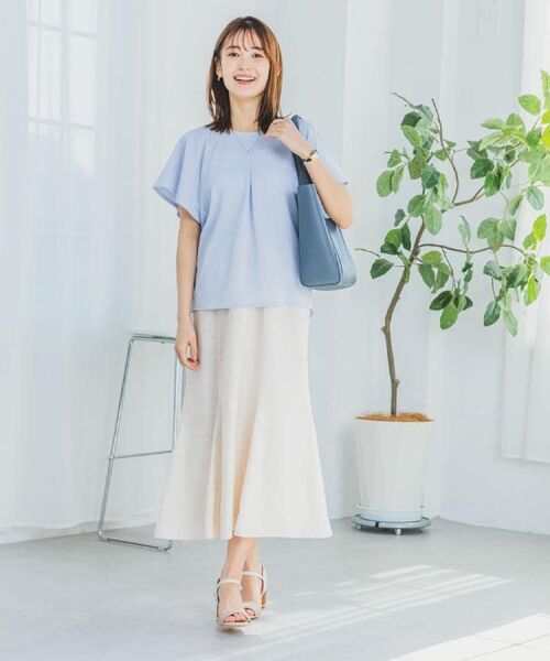 ITS'DEMO / イッツデモ カットソー | 【吸水速乾／洗濯機OK／洗濯後しわになりにくい】カットミラノタックプルオーバー | 詳細2