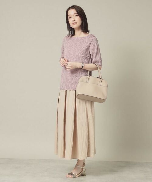 ITS'DEMO / イッツデモ カットソー | 【洗濯機OK】ジャカード5分袖プルオーバー | 詳細11