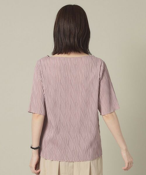 ITS'DEMO / イッツデモ カットソー | 【洗濯機OK】ジャカード5分袖プルオーバー | 詳細19