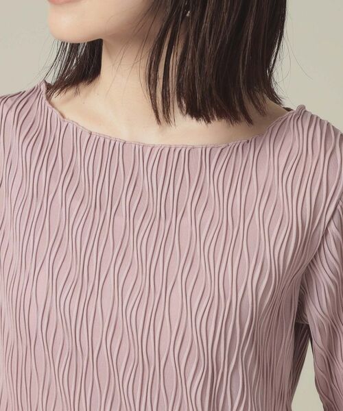 ITS'DEMO / イッツデモ カットソー | 【洗濯機OK】ジャカード5分袖プルオーバー | 詳細20