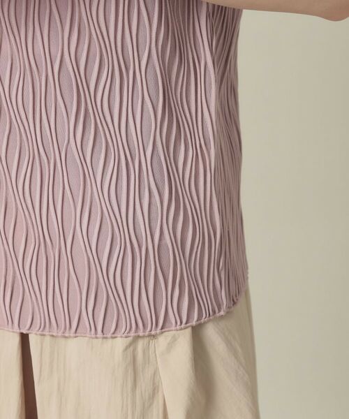 ITS'DEMO / イッツデモ カットソー | 【洗濯機OK】ジャカード5分袖プルオーバー | 詳細22