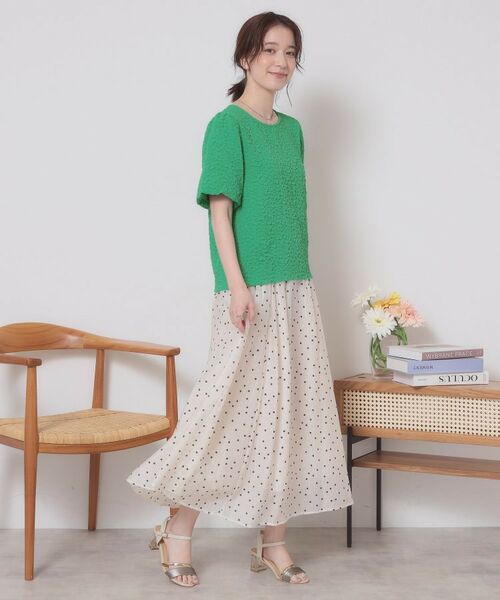 ITS'DEMO / イッツデモ カットソー | 【手洗い可】ふくれジャカードプルオーバー | 詳細10