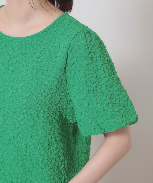 ITS'DEMO / イッツデモ カットソー | 【手洗い可】ふくれジャカードプルオーバー | 詳細18