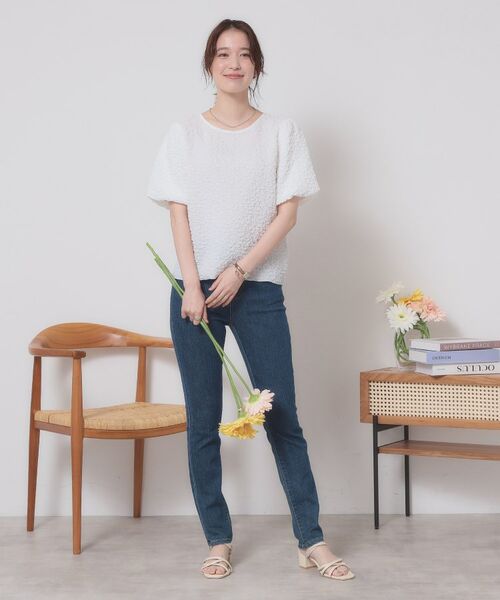 ITS'DEMO / イッツデモ カットソー | 【手洗い可】ふくれジャカードプルオーバー | 詳細2