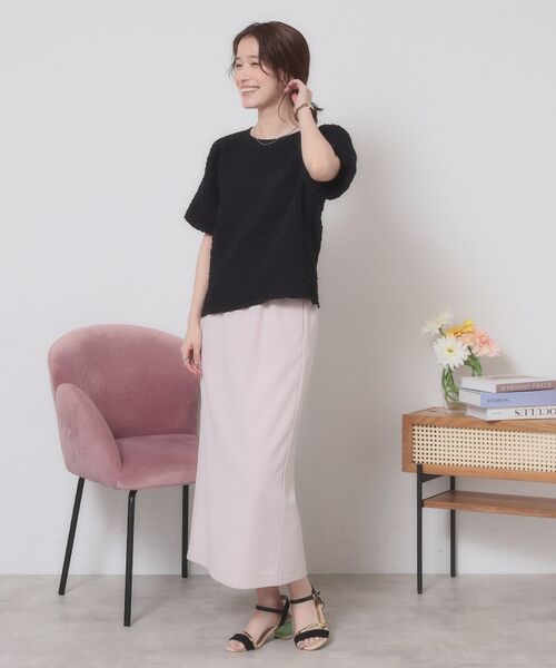 ITS'DEMO / イッツデモ カットソー | 【手洗い可】ふくれジャカードプルオーバー | 詳細6