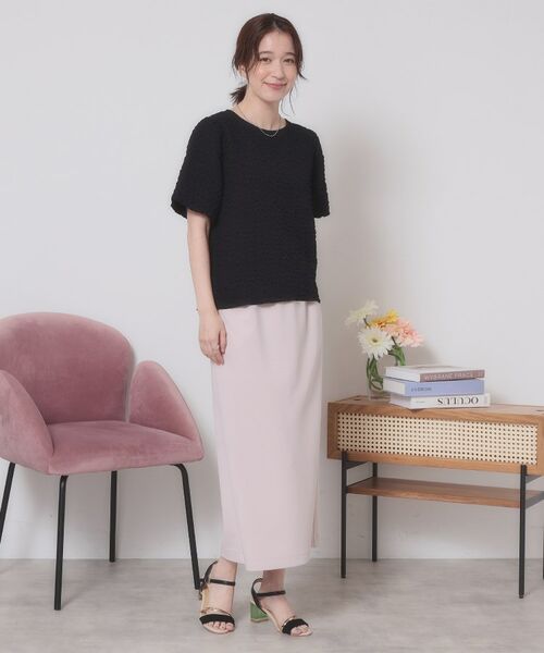 ITS'DEMO / イッツデモ カットソー | 【手洗い可】ふくれジャカードプルオーバー | 詳細7