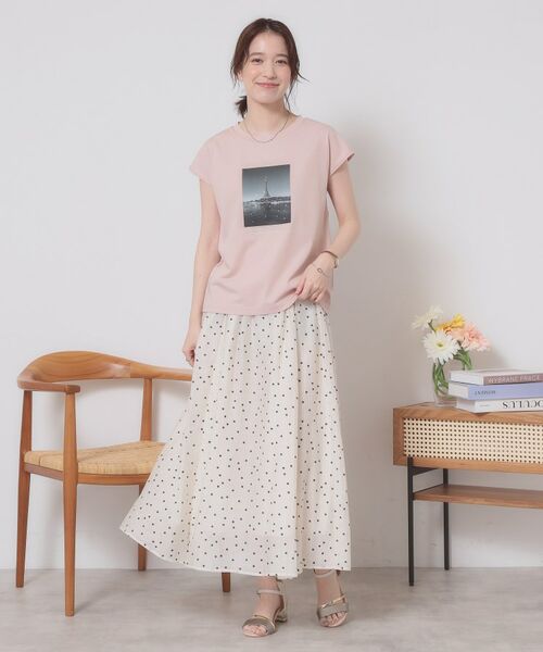 ITS'DEMO / イッツデモ Tシャツ | 【手洗い可】フォトフレンチTシャツ | 詳細10