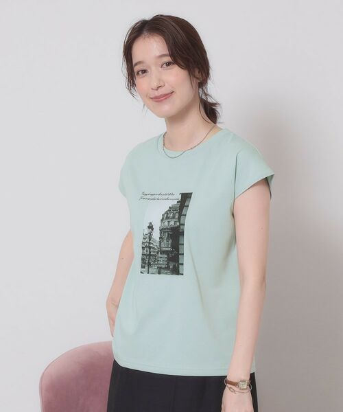 ITS'DEMO / イッツデモ Tシャツ | 【手洗い可】フォトフレンチTシャツ | 詳細13
