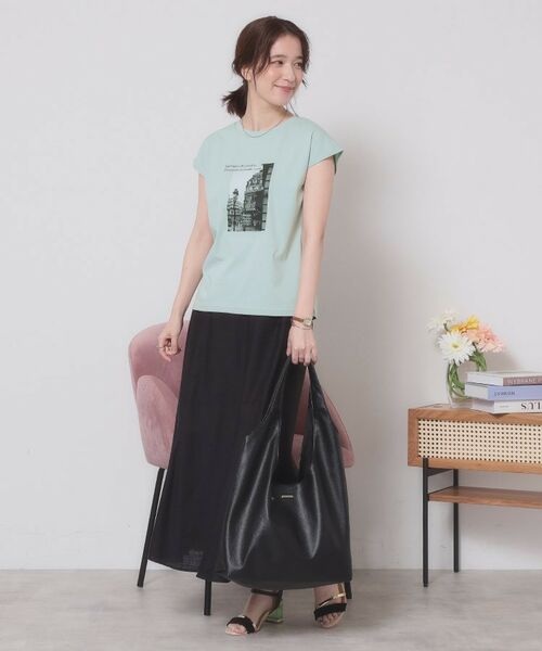 ITS'DEMO / イッツデモ Tシャツ | 【手洗い可】フォトフレンチTシャツ | 詳細14