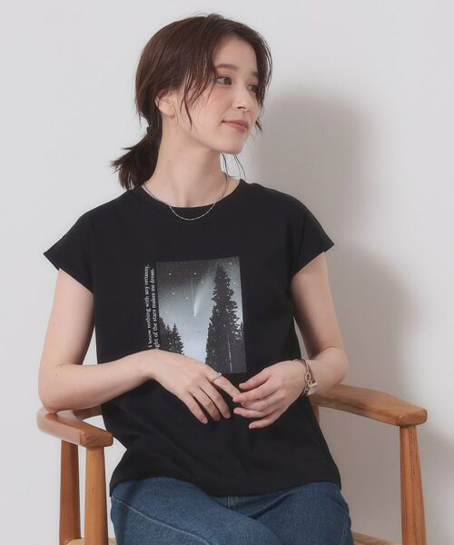 ITS'DEMO / イッツデモ Tシャツ | 【手洗い可】フォトフレンチTシャツ | 詳細5