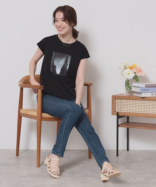 ITS'DEMO / イッツデモ Tシャツ | 【手洗い可】フォトフレンチTシャツ | 詳細7