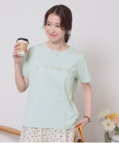 ITS'DEMO / イッツデモ Tシャツ | 【手洗い可】箔ロゴプリントTシャツ