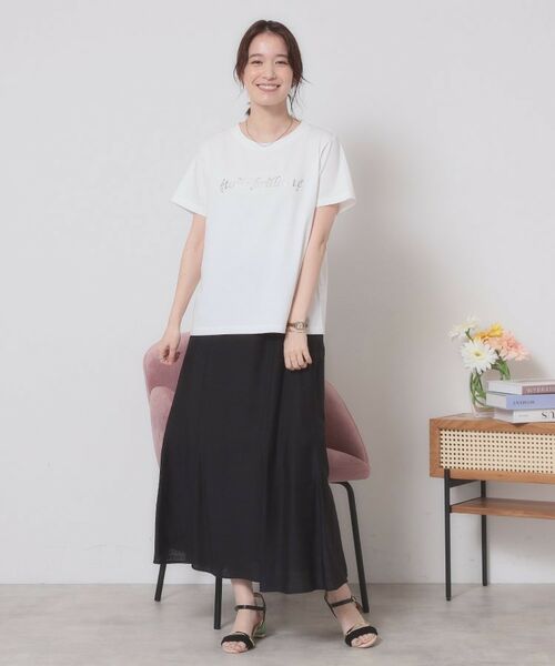 ITS'DEMO / イッツデモ Tシャツ | 【手洗い可】箔ロゴプリントTシャツ | 詳細2