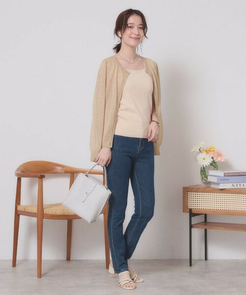 ITS'DEMO / イッツデモ カーディガン・ボレロ | 【定番人気／手洗い可／M・L展開】ラメクルーカーデ | 詳細10