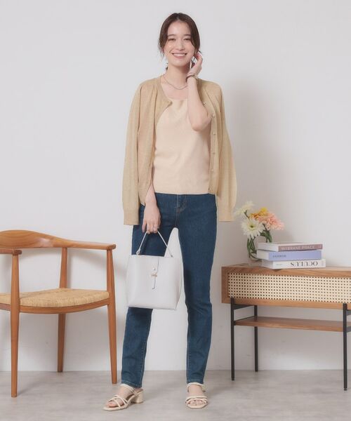 ITS'DEMO / イッツデモ カーディガン・ボレロ | 【定番人気／手洗い可／M・L展開】ラメクルーカーデ | 詳細11