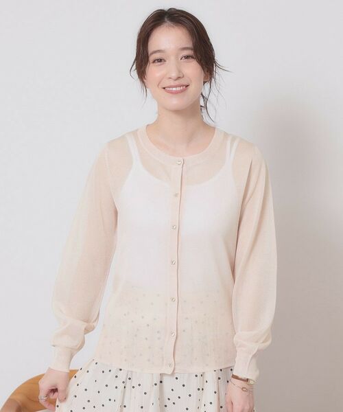 ITS'DEMO / イッツデモ カーディガン・ボレロ | 【定番人気／手洗い可／M・L展開】ラメクルーカーデ | 詳細17