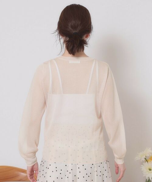 ITS'DEMO / イッツデモ カーディガン・ボレロ | 【定番人気／手洗い可／M・L展開】ラメクルーカーデ | 詳細19