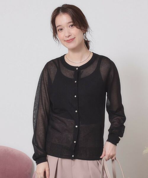 ITS'DEMO / イッツデモ カーディガン・ボレロ | 【定番人気／手洗い可／M・L展開】ラメクルーカーデ | 詳細5