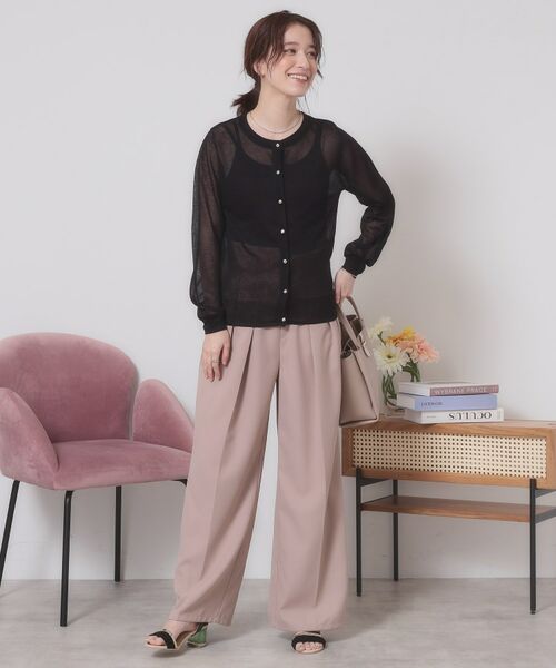 ITS'DEMO / イッツデモ カーディガン・ボレロ | 【定番人気／手洗い可／M・L展開】ラメクルーカーデ | 詳細7