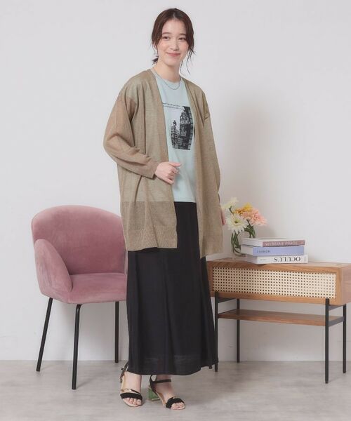 ITS'DEMO / イッツデモ カーディガン・ボレロ | 【定番人気／手洗い可】ラメ着流しカーデ | 詳細14