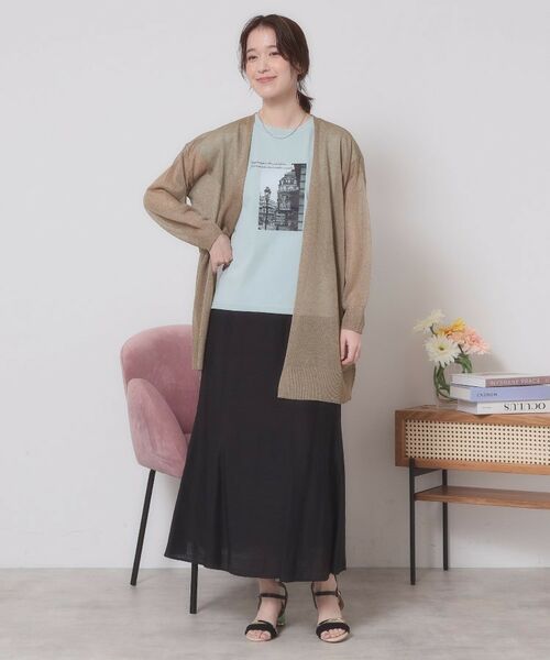 ITS'DEMO / イッツデモ カーディガン・ボレロ | 【定番人気／手洗い可】ラメ着流しカーデ | 詳細15