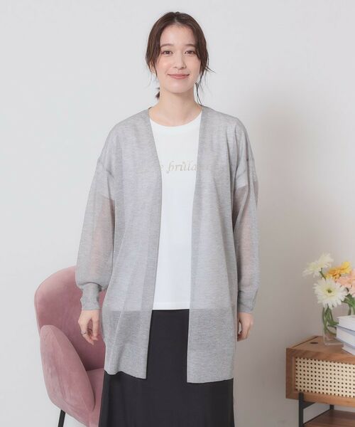 ITS'DEMO / イッツデモ カーディガン・ボレロ | 【定番人気／手洗い可】ラメ着流しカーデ | 詳細17