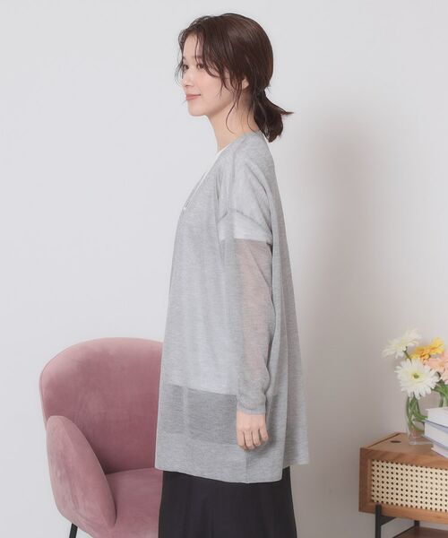 ITS'DEMO / イッツデモ カーディガン・ボレロ | 【定番人気／手洗い可】ラメ着流しカーデ | 詳細18