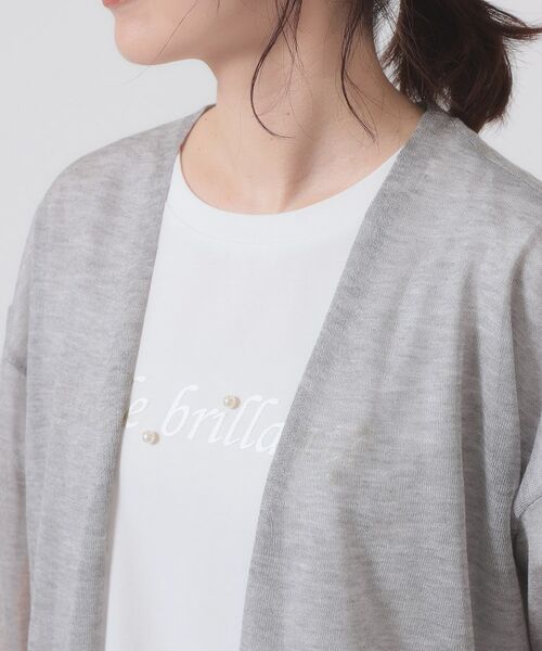 ITS'DEMO / イッツデモ カーディガン・ボレロ | 【定番人気／手洗い可】ラメ着流しカーデ | 詳細20
