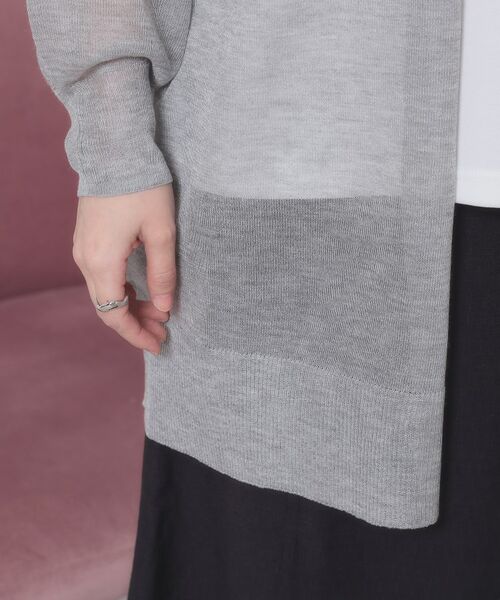 ITS'DEMO / イッツデモ カーディガン・ボレロ | 【定番人気／手洗い可】ラメ着流しカーデ | 詳細22