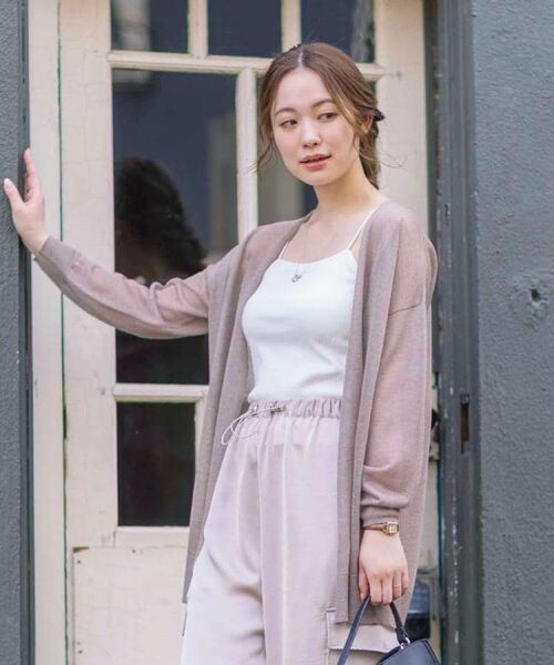 ITS'DEMO / イッツデモ カーディガン・ボレロ | 【定番人気／手洗い可】ラメ着流しカーデ | 詳細23