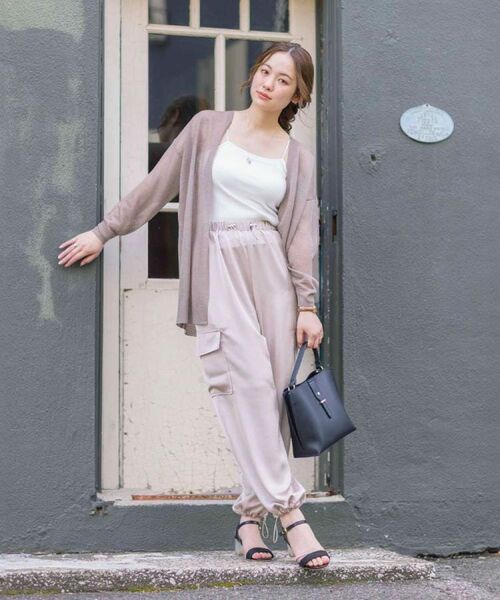 ITS'DEMO / イッツデモ カーディガン・ボレロ | 【定番人気／手洗い可】ラメ着流しカーデ | 詳細24