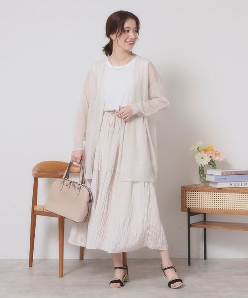 ITS'DEMO / イッツデモ カーディガン・ボレロ | 【定番人気／手洗い可】ラメ着流しカーデ | 詳細3