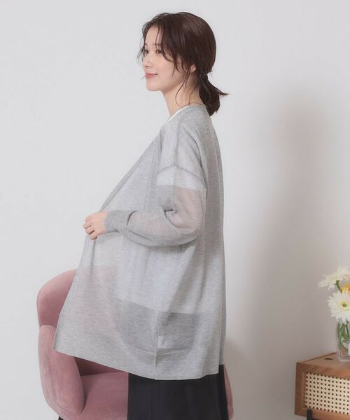 ITS'DEMO / イッツデモ カーディガン・ボレロ | 【定番人気／手洗い可】ラメ着流しカーデ | 詳細5