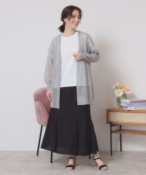 ITS'DEMO / イッツデモ カーディガン・ボレロ | 【定番人気／手洗い可】ラメ着流しカーデ | 詳細7