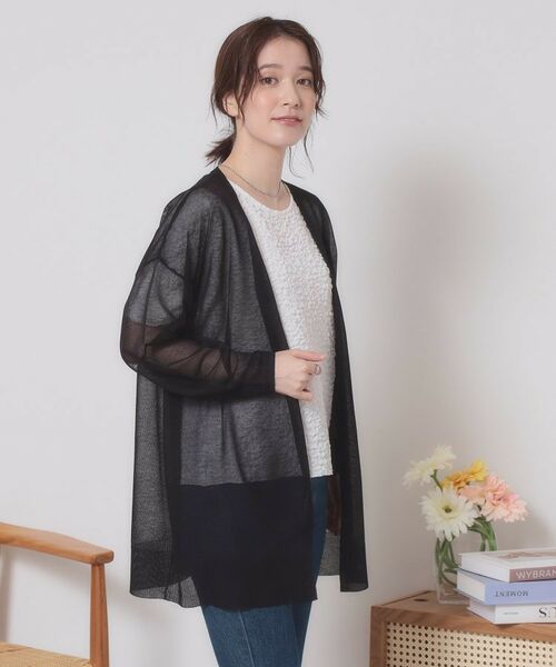 ITS'DEMO / イッツデモ カーディガン・ボレロ | 【定番人気／手洗い可】ラメ着流しカーデ | 詳細9