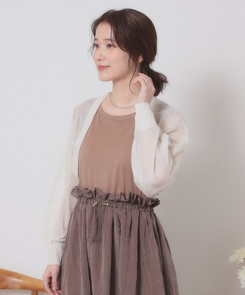 ITS'DEMO / イッツデモ カーディガン・ボレロ | 【定番人気／手洗い可】ラメボレロ | 詳細1